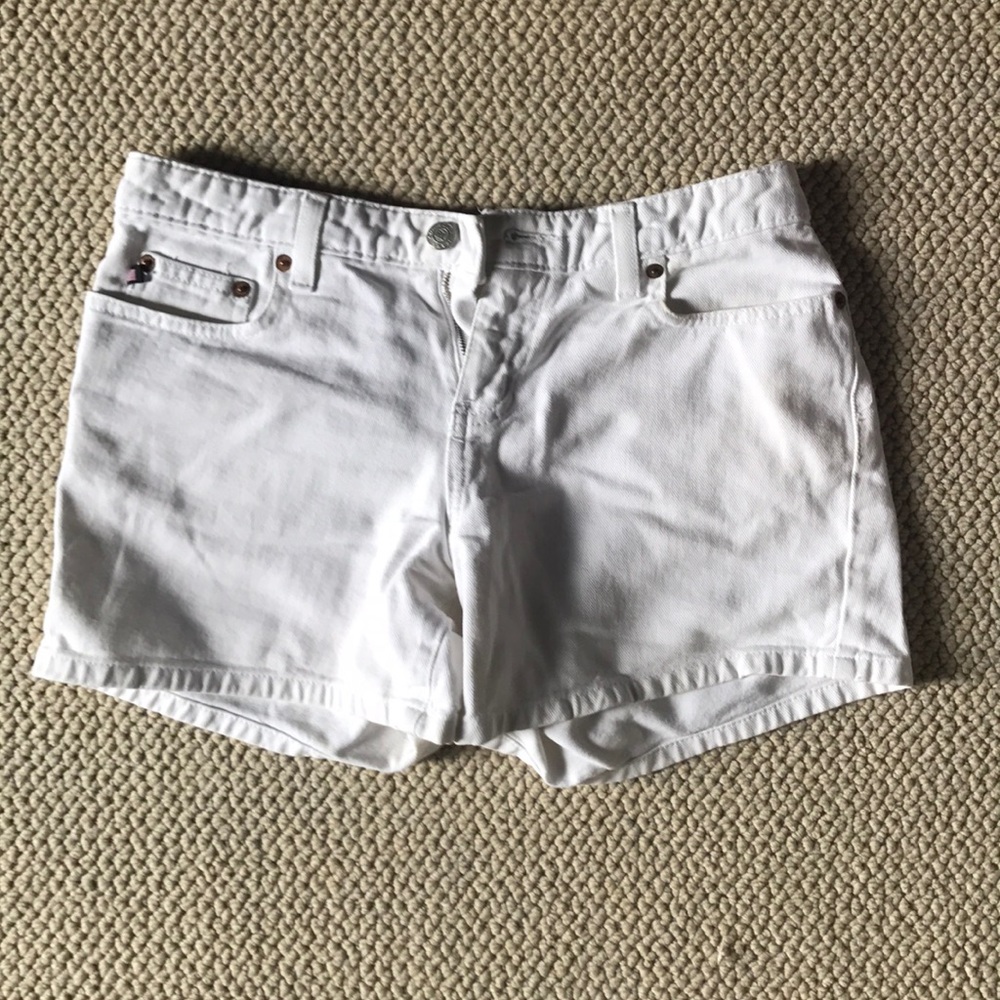 Polo Ralph Lauren white denim jeans shorts